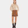 Ropa LAAGAM | Minifalda Marron Nixie