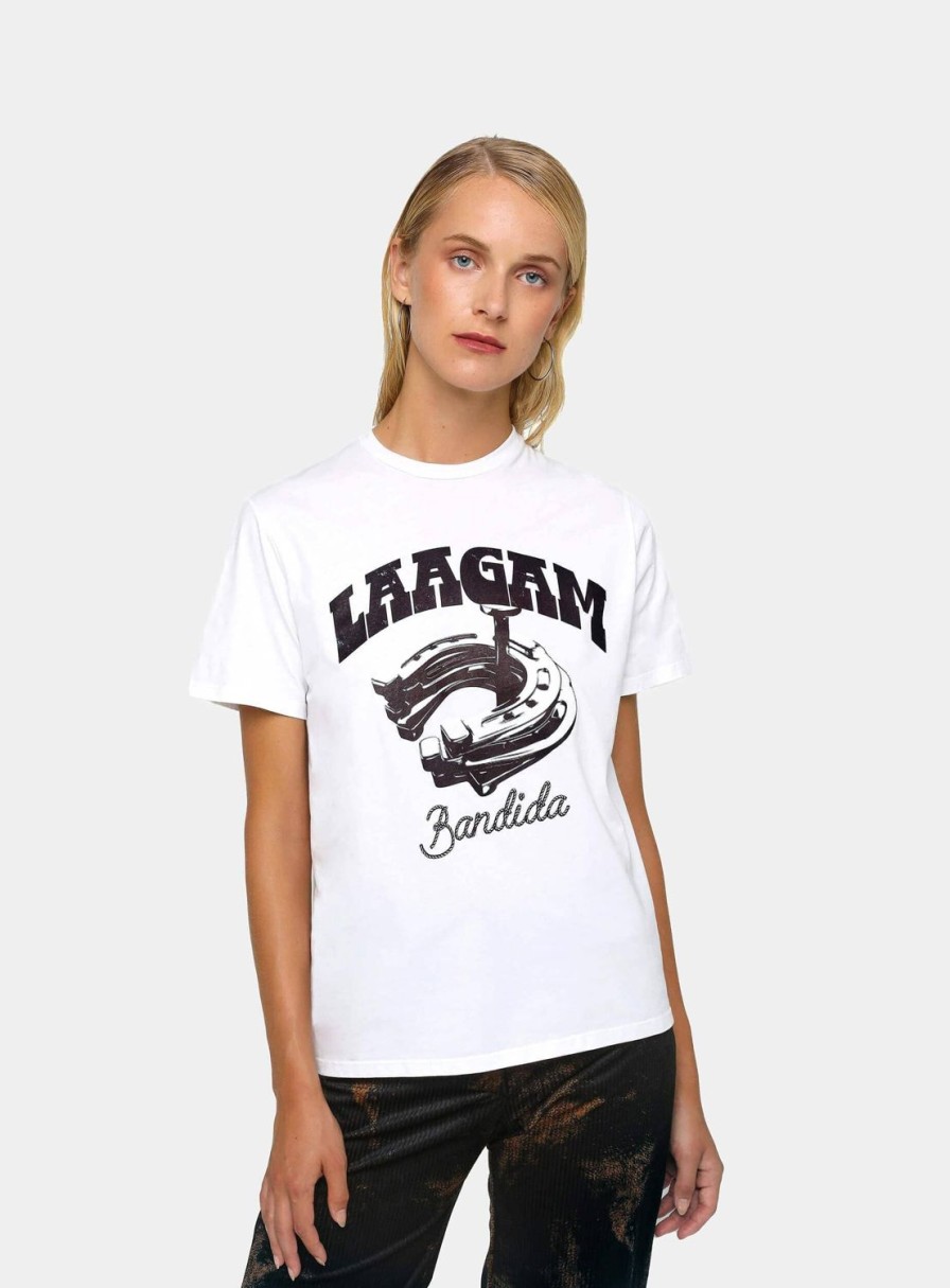 Ropa LAAGAM | Camiseta Bandida De Algodon Con Logo