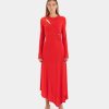 Ropa LAAGAM | Vestido Elastico Rojo Winona