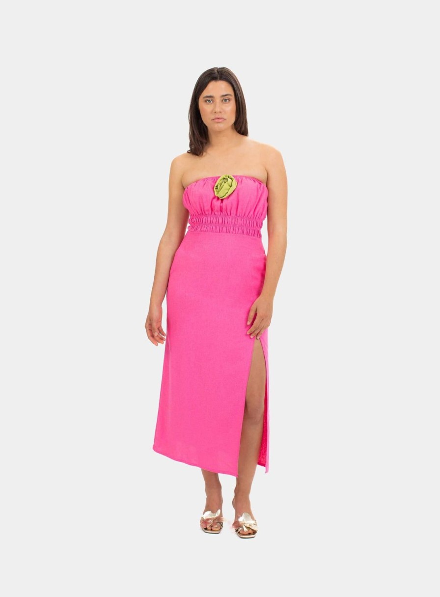 Ropa LAAGAM | Vestido Lorea Rosa