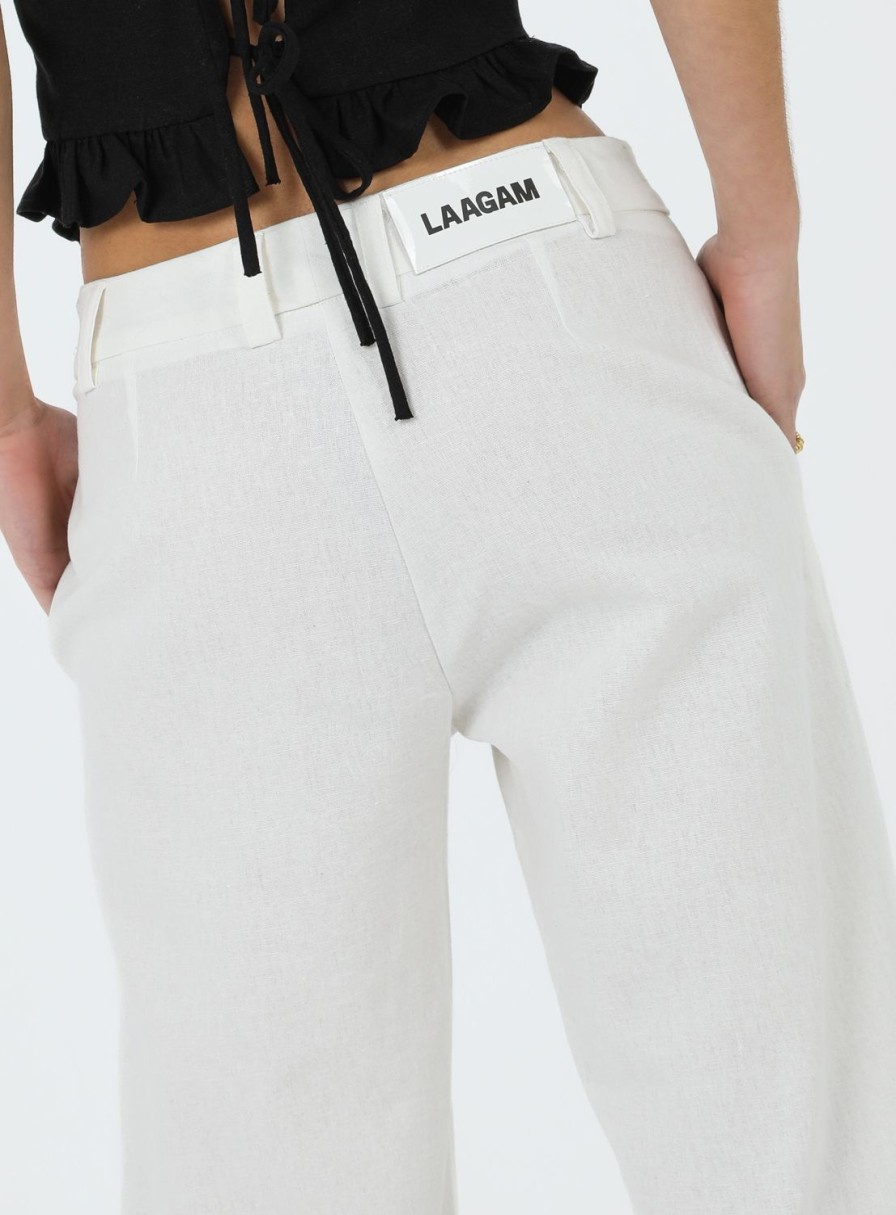 Ropa LAAGAM | Pantalones Hobbes Blancos