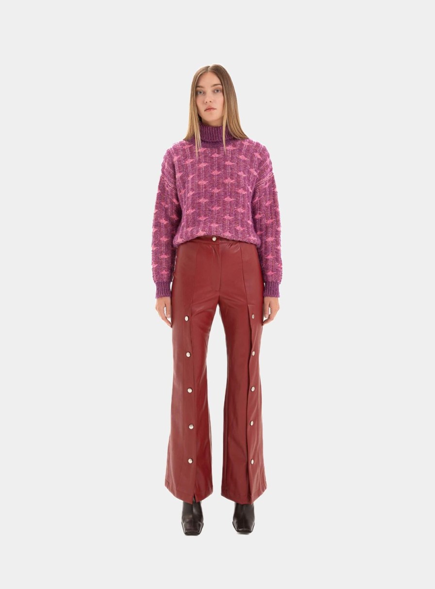 Ropa LAAGAM | Pantalones Dallas De Piel Sintetica