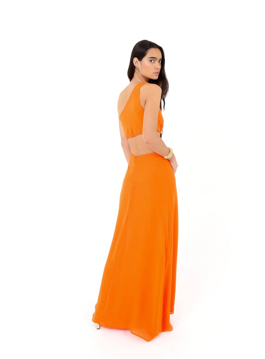 Ropa LAAGAM | Vestido Caro Naranja