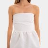 Ropa LAAGAM | Top Sin Tirantes Blanco Cecile