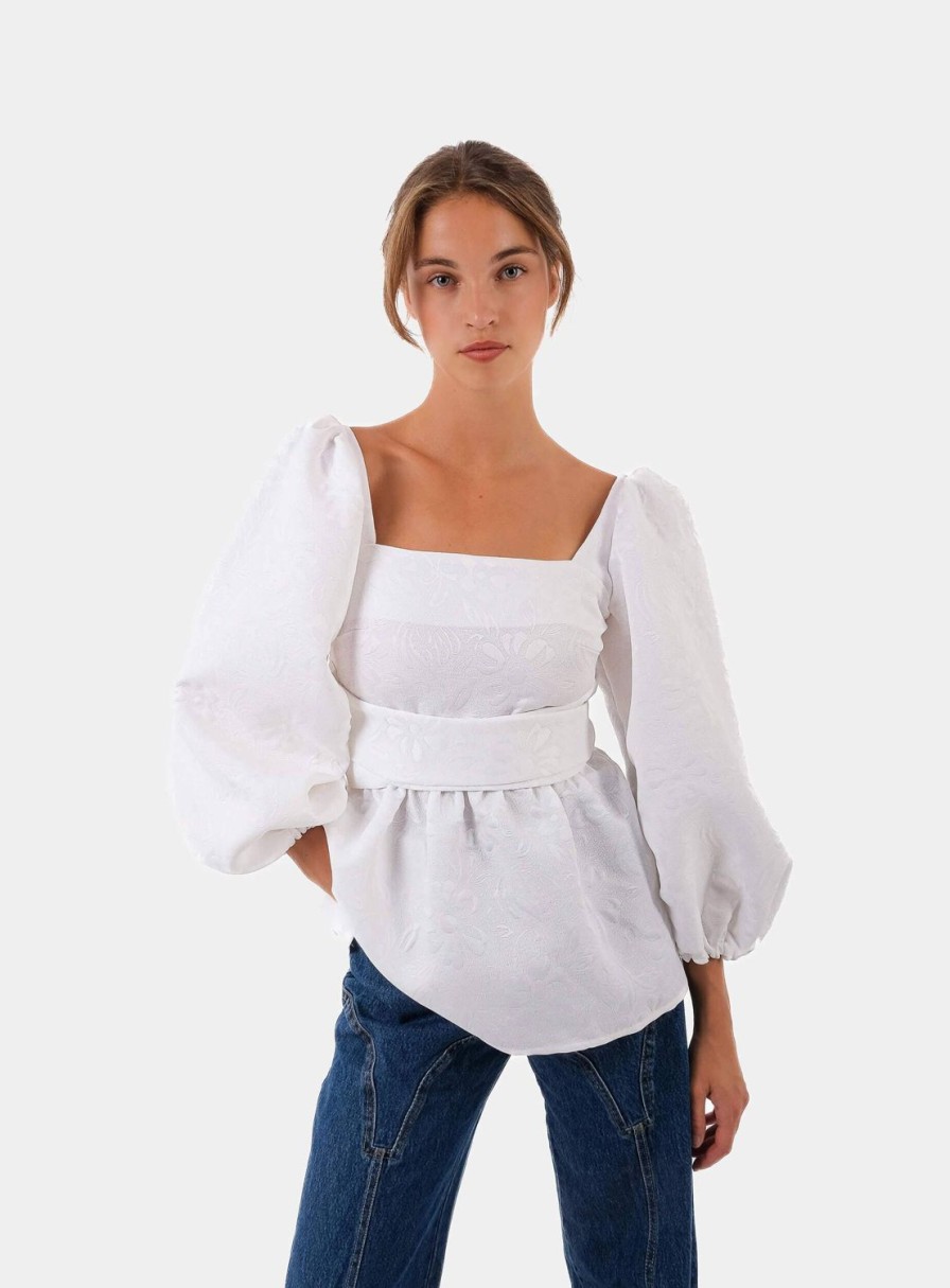 Ropa LAAGAM | Blusa Cecilia Blanca