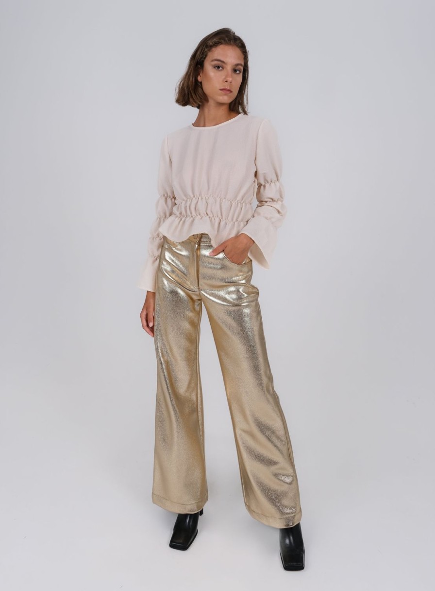 Ropa LAAGAM | Pantalones Dorados Studio54